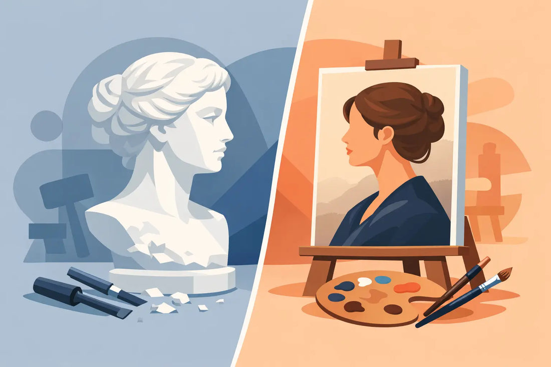 Portrait Sculpture vs Painted Portrait